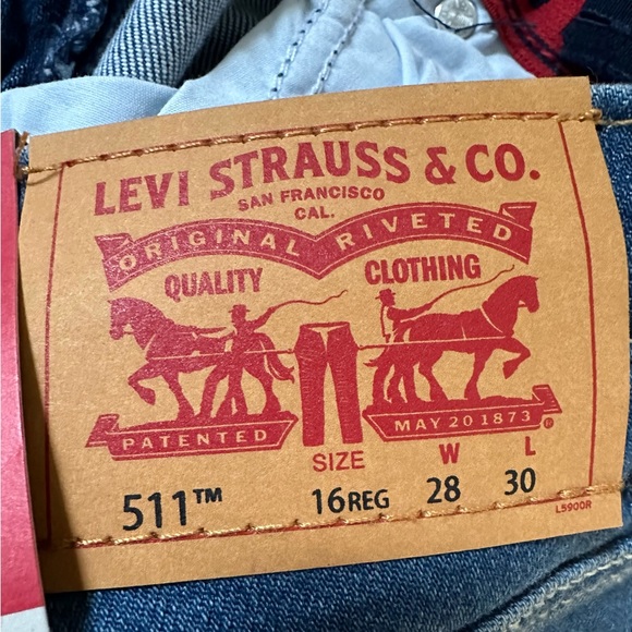 NWT Levi’s Jeans 511 Slim, Men’s 28x30 - Picture 10 of 11